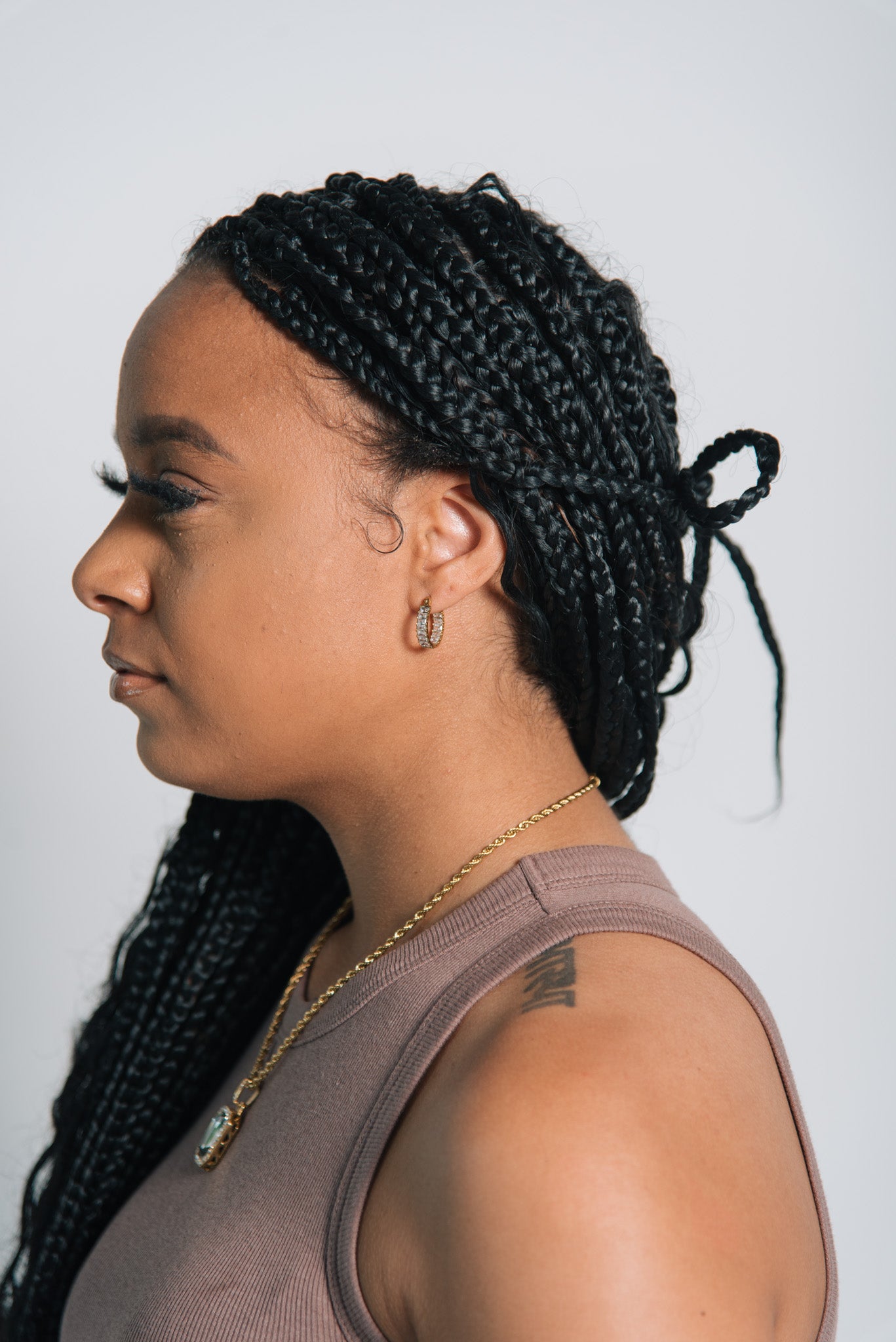 Baguette Eternity Earrings