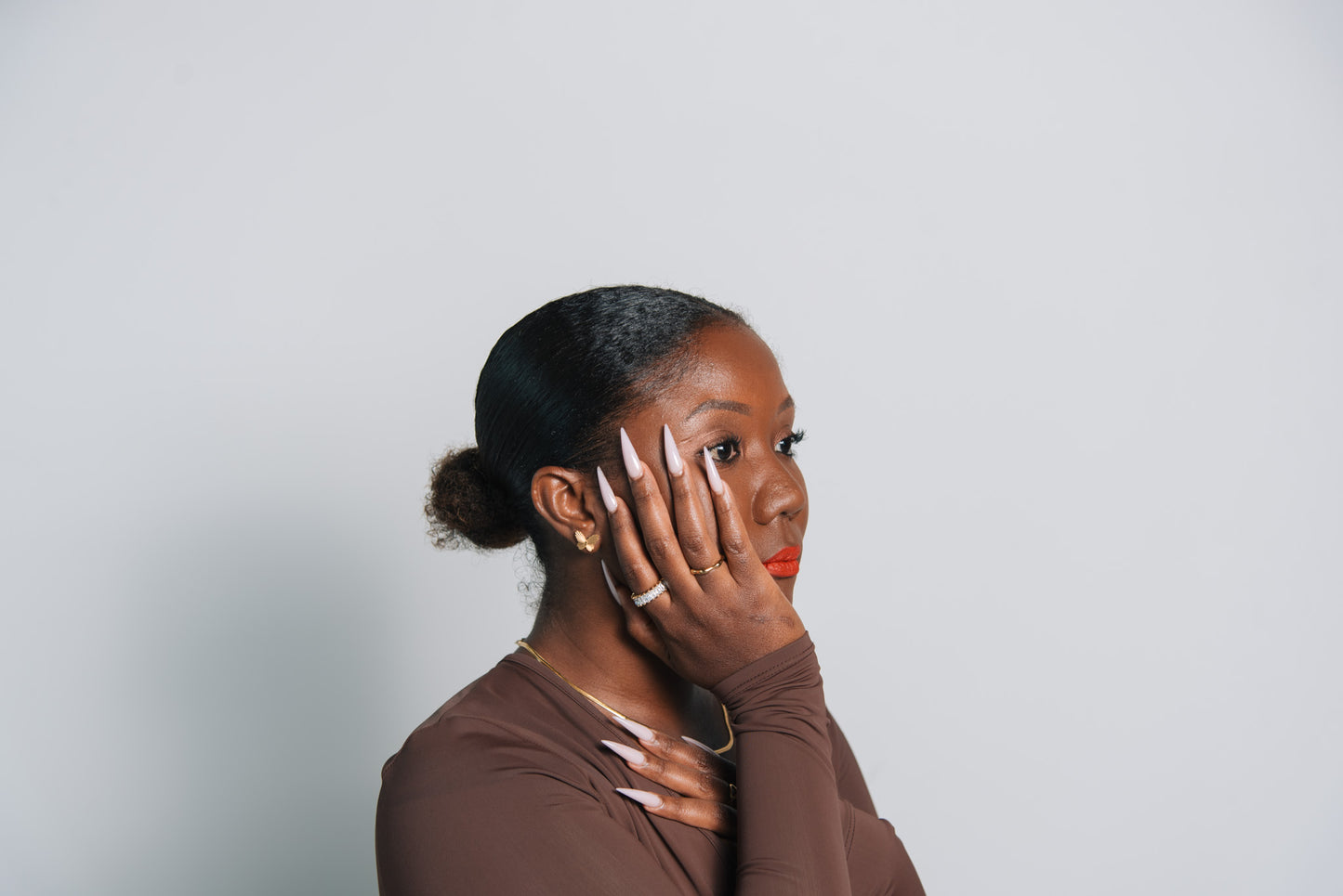 Mariah Butterfly Stud Earrings