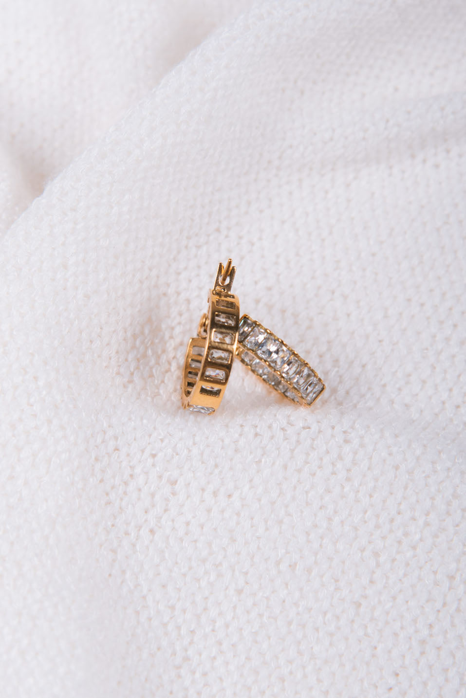 Baguette Eternity Earrings