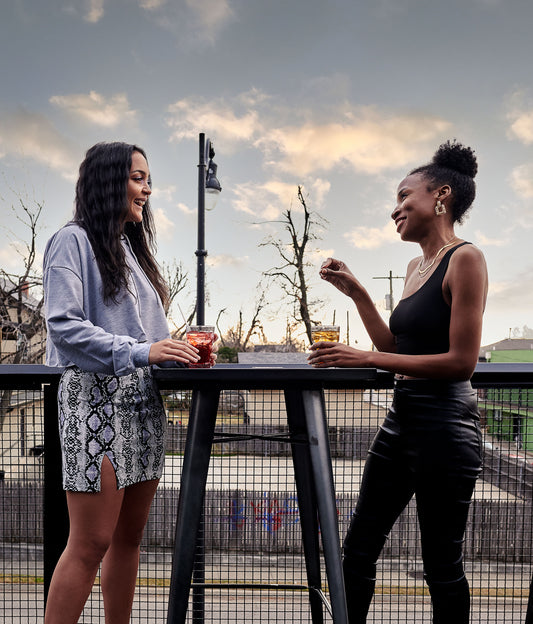 Snakeskin Print Skirt w/ Slit