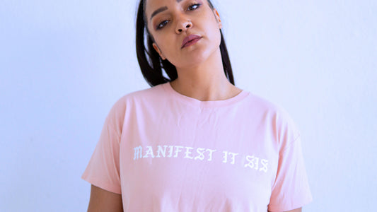 Manifest It Sis Crop Tee
