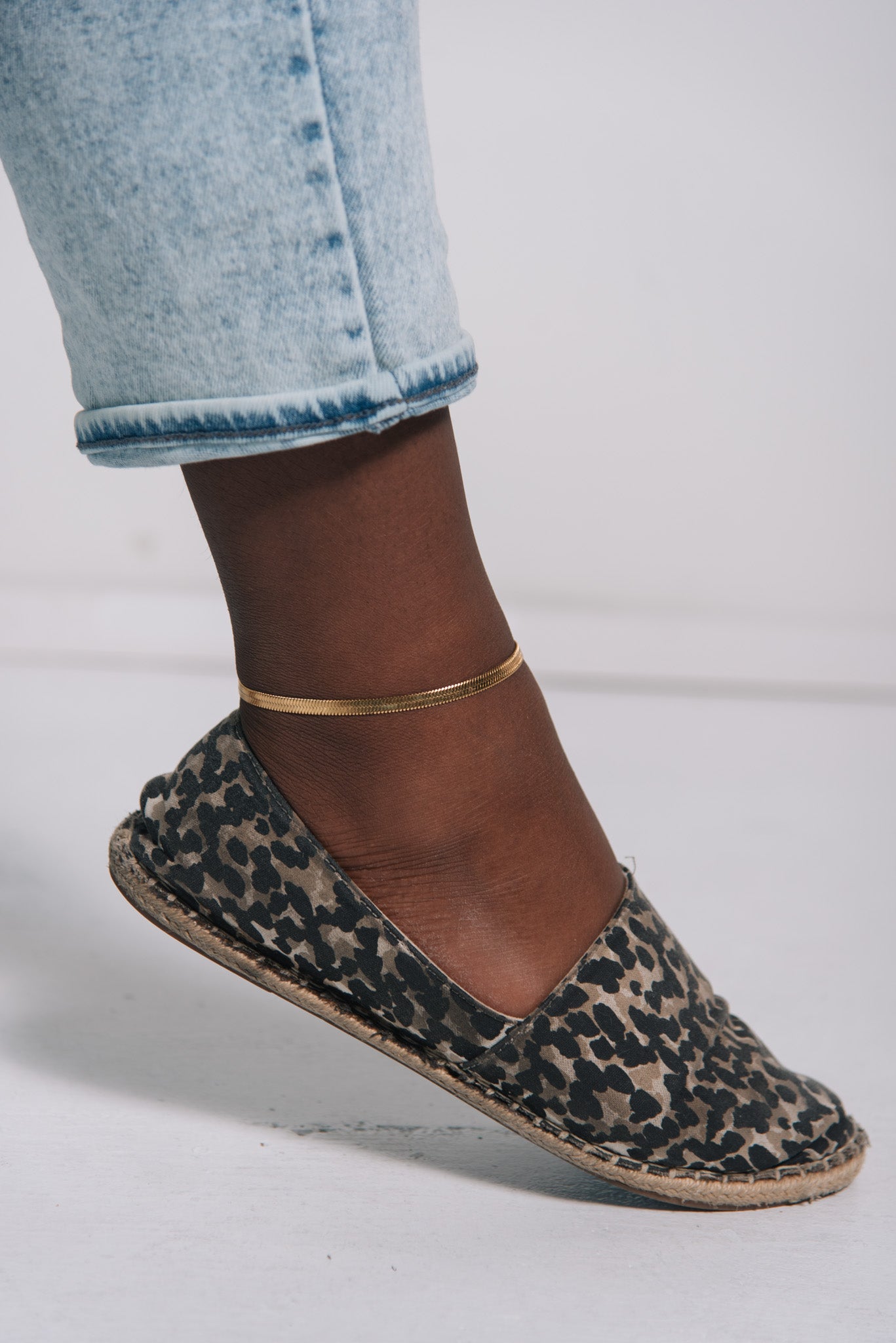 Nile Herringbone Anklet