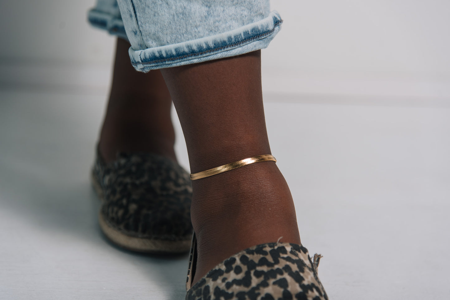 Nile Herringbone Anklet