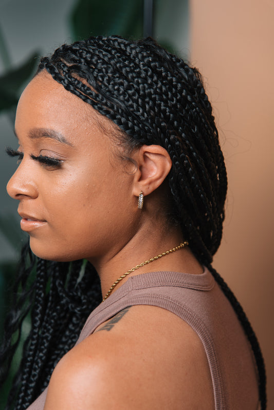 Baguette Eternity Earrings