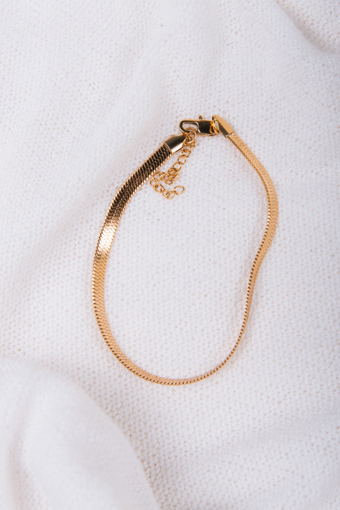 Nile Herringbone Anklet